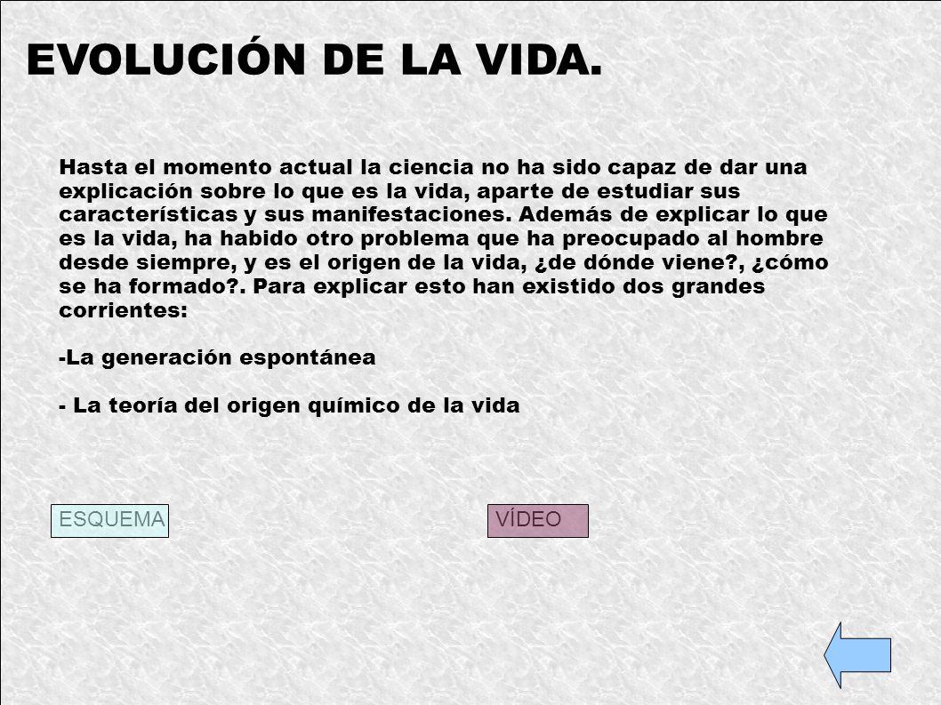 de donde viene el origen de la vida